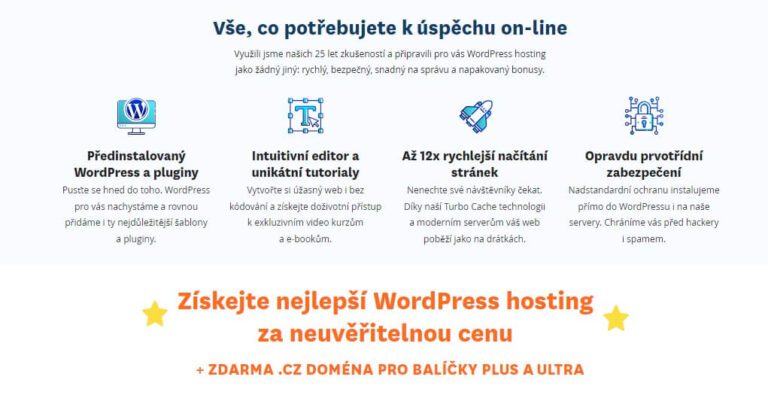 Recenze Webglobe WordPress Hostingu: Nejrychlejší WP Webhosting, Který Vám Otevře Dveře K Úspěčnému Webu