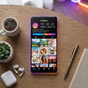 Ilustrační fotka k nejlepšímu formátu fotek a videí pro Instagram, ukázka zobrazení na mobilu
