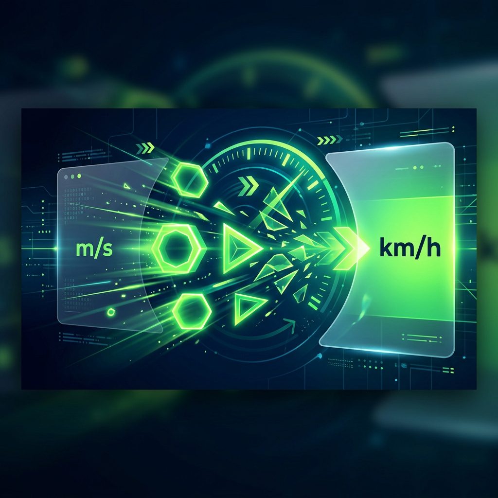 Převod rychlosti z m/s na km/h