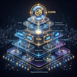 Kdo spravuje domény: ICANN, CZ.NIC a hierarchie správy inter
