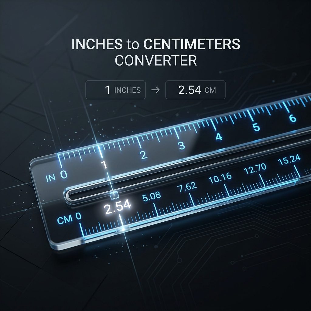 Převodník palců na centimetry (inch na cm)